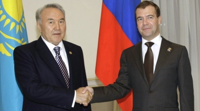 Nursultan Nazarbayev and Dmitry Medvedev ©RIA Novosti