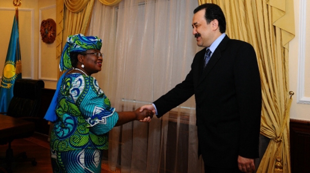 Karim Massimov meeting Ngozi Okonjo-Iweala June 1, 2011.