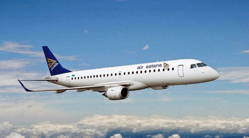 Air Astana will be using Embraer 190 planes for the new flights. Photo courtesy of aviationnews.eu