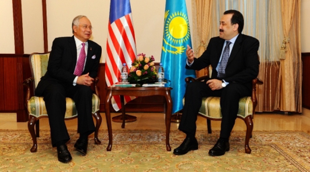 Datuk Seri Najib Tun Razak meeting Karim Massimov