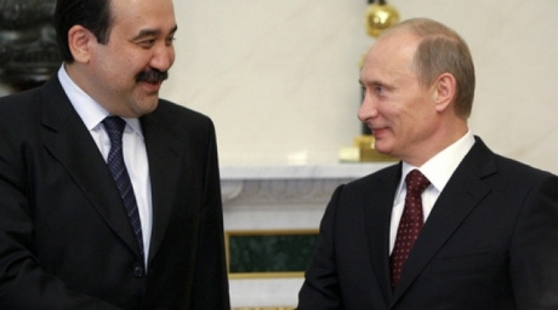 Kazakhstan PM Karim Massimov and Russia's PM Vladimir Putin. ©RIA Novosti