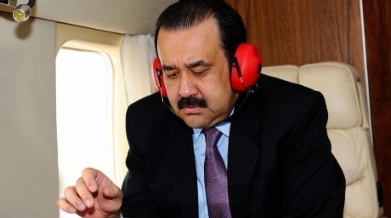 PM Karim Massimov on his flight to Moscow. flickr.com