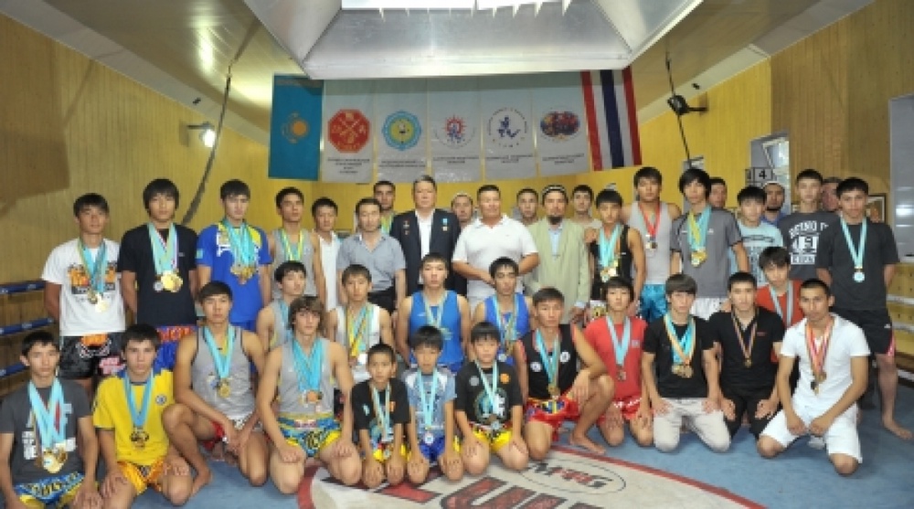 Kazakhstan's Muay Thai team. ©Tengrinews.kz/Nurgisa Yeleubekova 