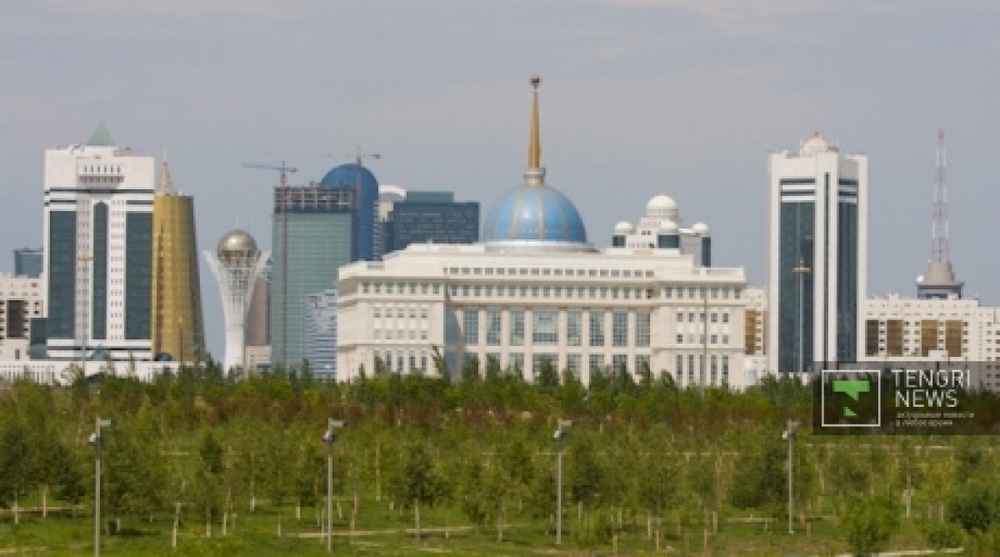 Left bank of Astana. Tengrinews.kz stock photo