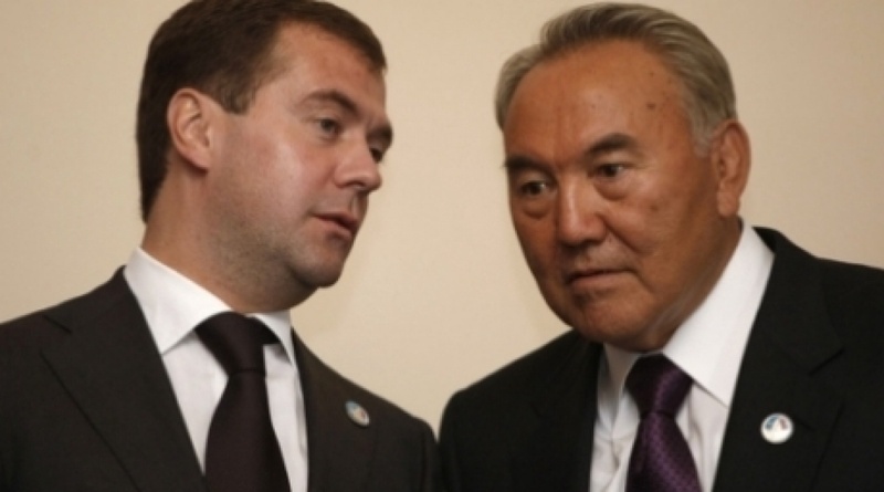 Dmitry Medvedev and Nursultan Nazarbayev. Photo courtesy of newskaz.ru