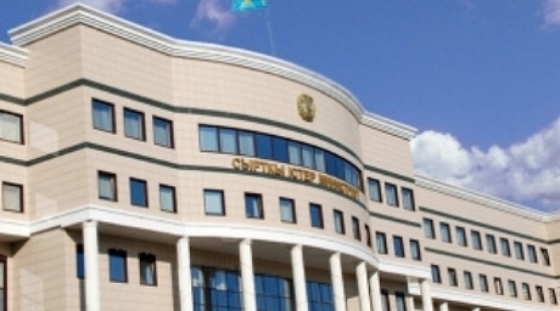 Kazakhstan Foreign Ministry. Tengrinews.kz stock photo