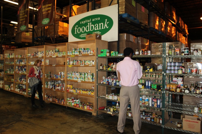 The warehouse of Capital Area Food Bank