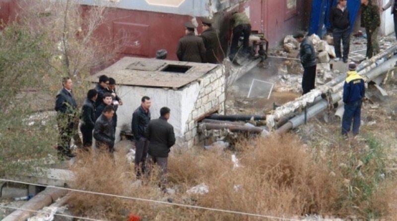 Explosion area in Sary-Arka region, building No.30. Photo courtesy of azh.kz