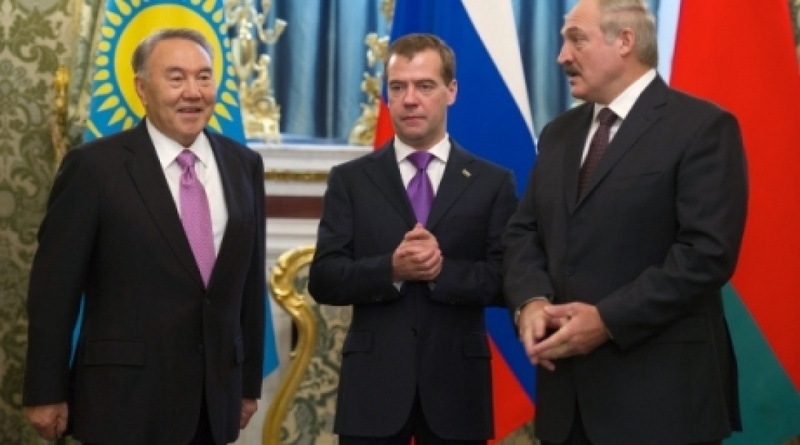 Presidents of Kazakhstan, Russia and Belarus. ©RIA Novosti