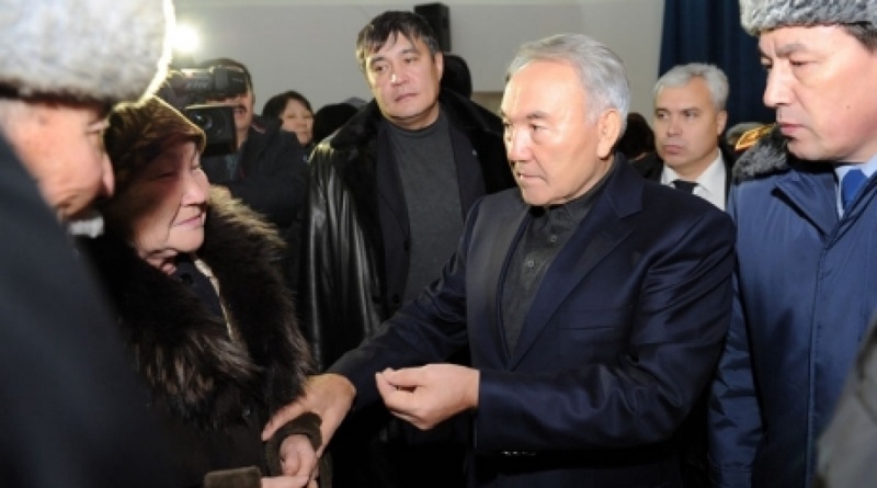 Kazakhstan President Nursultan Nazarbayev at the meeting in Aktau. Photo courtesy of akorda.kz