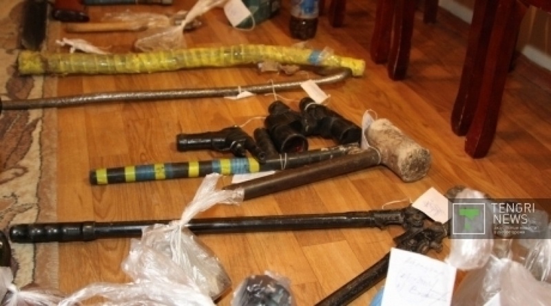 Weapons seized by police