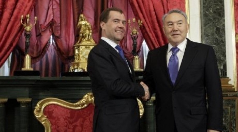 Nursultan Nazarbayev and Dmitry Medvedev. ©RIA Novosti/Mikhail Klimentyev