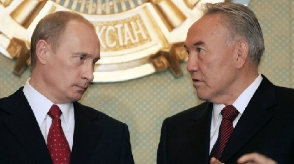 Russia's President Vladimir Putin and Kazakhstan President Nursultan Nazarbayev. ©REUTERS