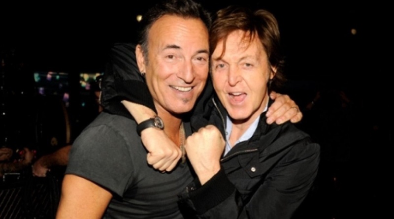 Bruce Springsteen and Paul McCartney. Photo courtesy of mtv.com