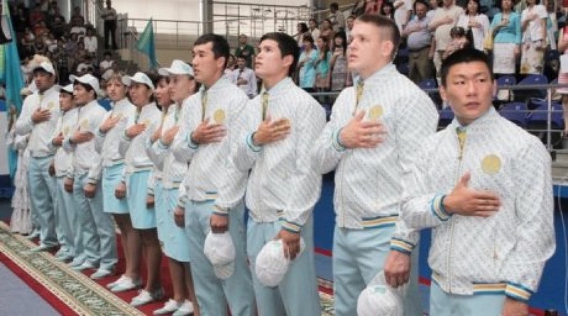 Kazakhstan Olympic team in official outfits. Photo by Danial Okassov©
