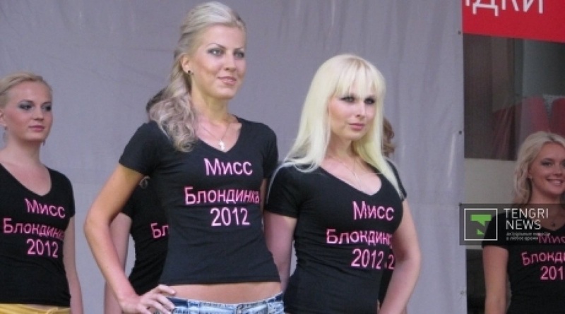 The first "Miss Blonde kazakhstan" beauty pageant was held in kazakhstan. ©Vladimir Prokopenko