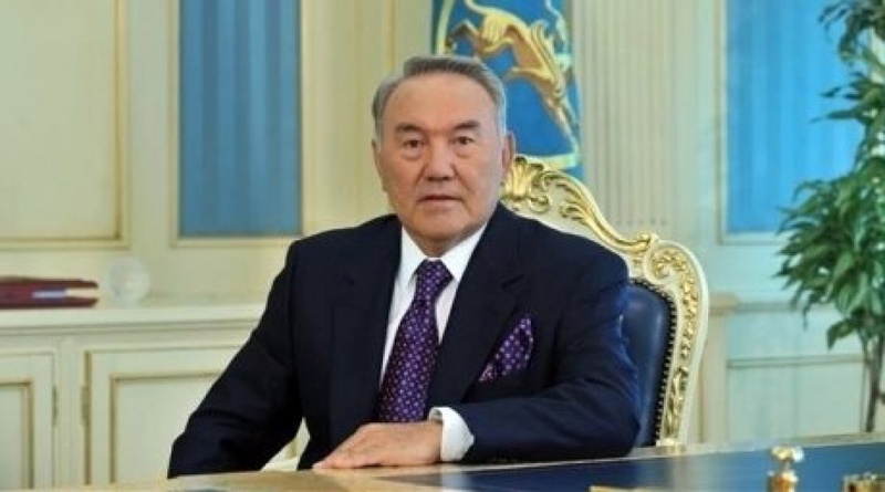 Nursultan Nazarbayev.  Tengrinews.kz stock photo