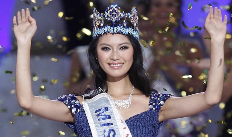 Miss World 2012 winner Yu Wenxia. Photo courtesy of parismatch.com