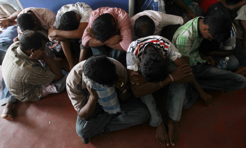 Asylum-seekers. ©REUTERS/Dinuka Liyanawatte
