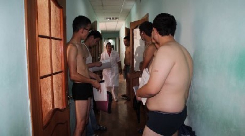 Recruits at the medical examination in Astana. Photo by Gulnara Zhandagulova©