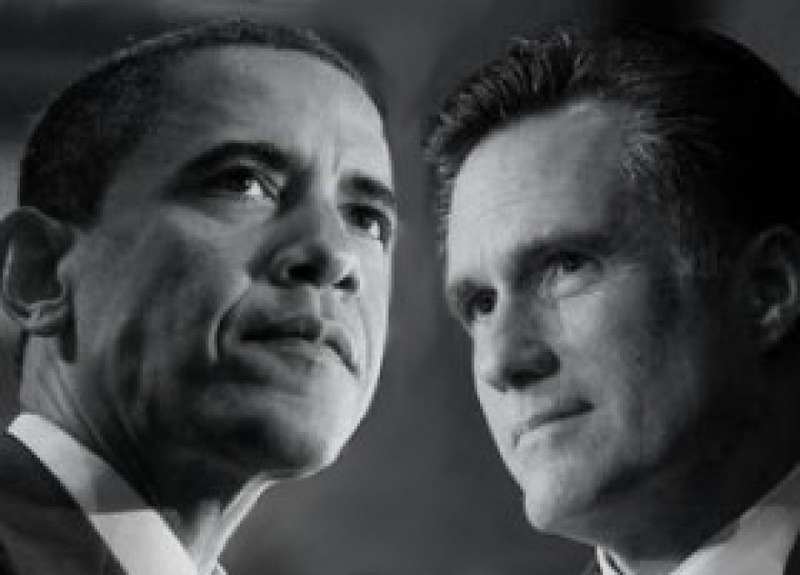 Barack Obama and Mitt Romney. Photo courtesy mittromneycentral.com