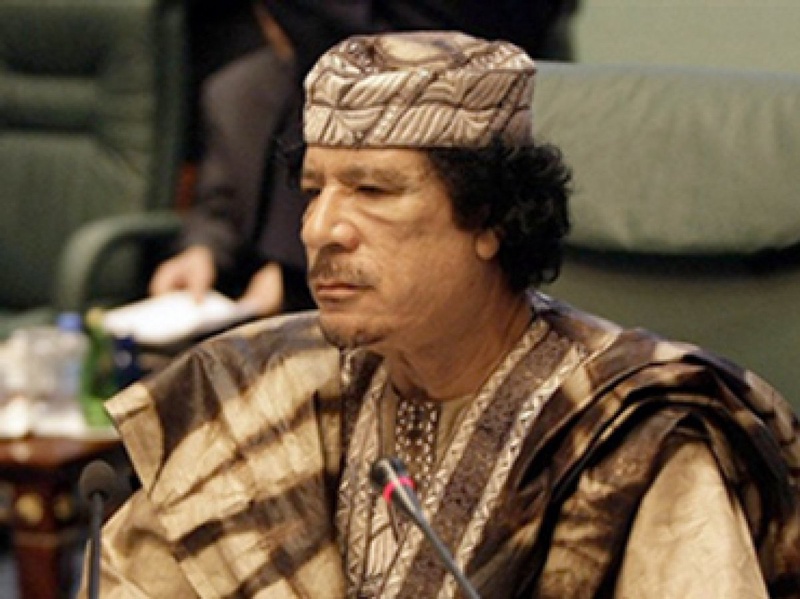 Moamer Kadhafi. Photo courtesy of rt.com