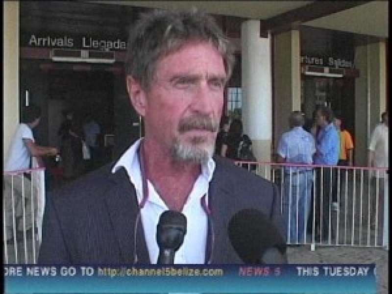 John McAfee. Photo courtesy of edition.channel5belize.com