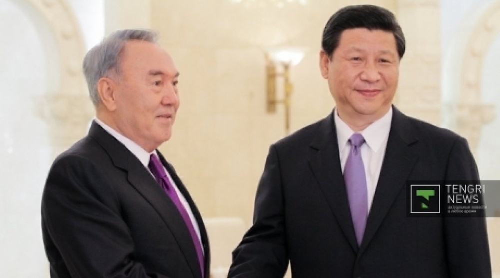 Nursultan Nazarbayev and Secretary General of the Central Commission of China's Communist Party. Photo by Danial Okassov©