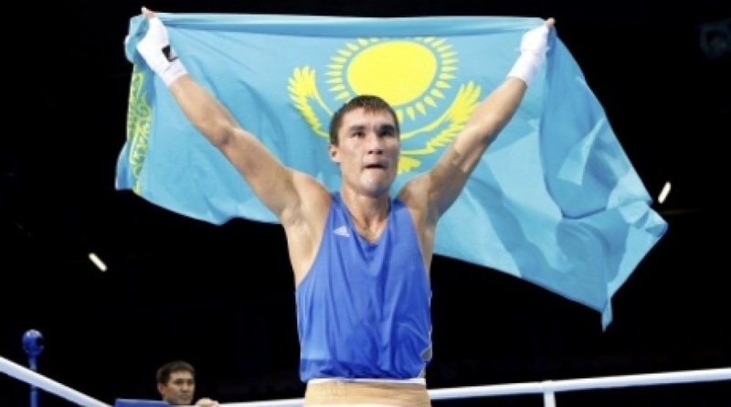 Kazakhstan boxer Serik Sapiyev. 