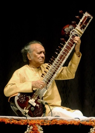 Indian classical musician Ravi Shankar . 
