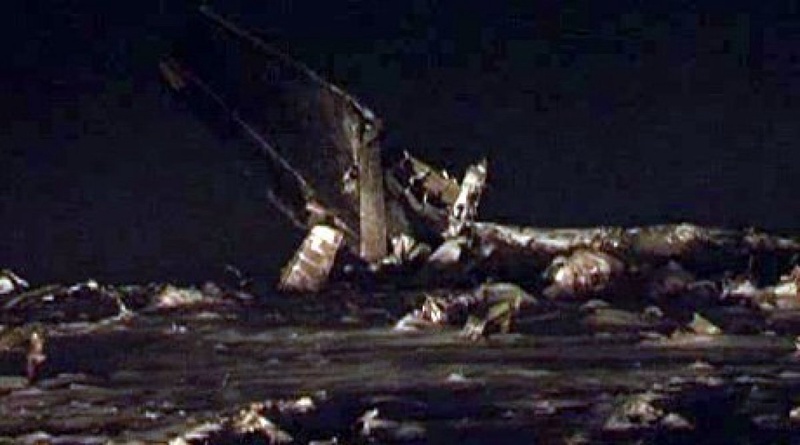 Wreckage of AN-72 plane