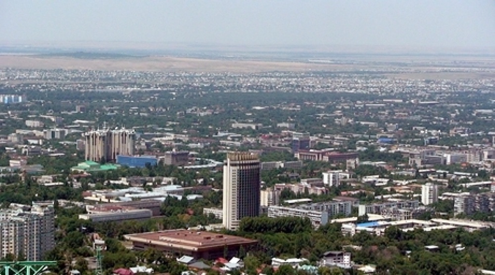 An aerial view of Almaty-city from Kok-Tobe mountain. Photo courtesy of almaty.kz