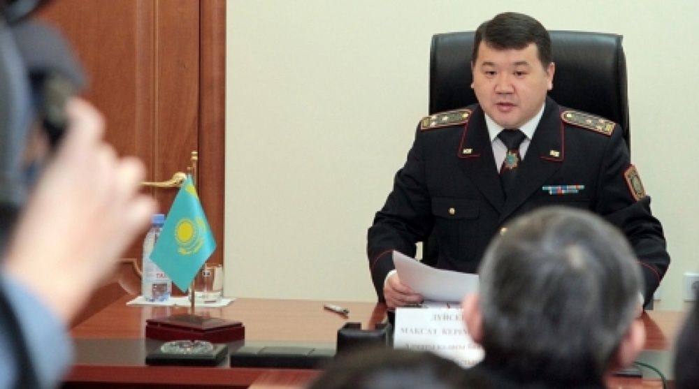 Head of Almaty department on countering economic and corruption crimes Maksat Duissenov. Photo courtesy of finpol.kz