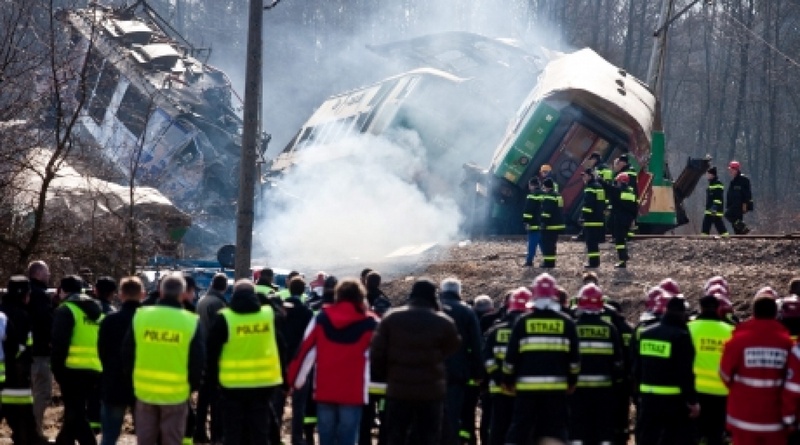 Railroad accident at the south of Poland. ©REUTERS/Agencja Gazeta