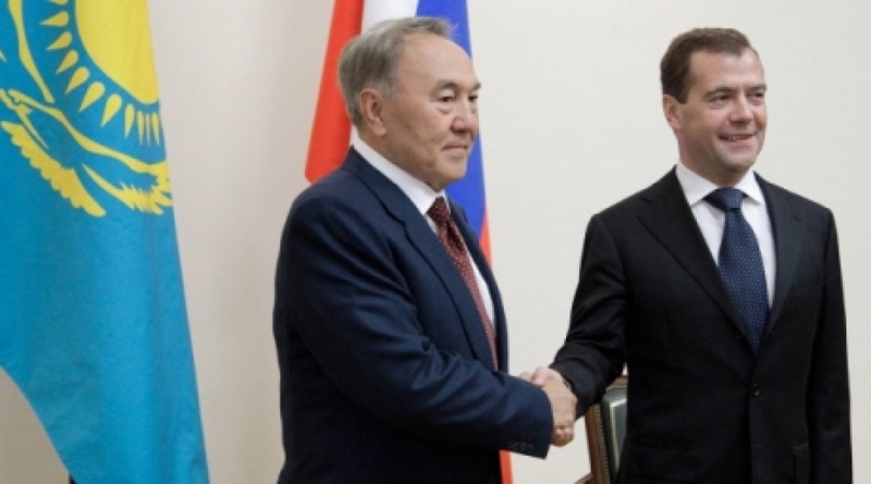 Kazakhstan President Nursultan Nazarbayev and President of Russia Dmitry Medvedev. ©RIA Novosti