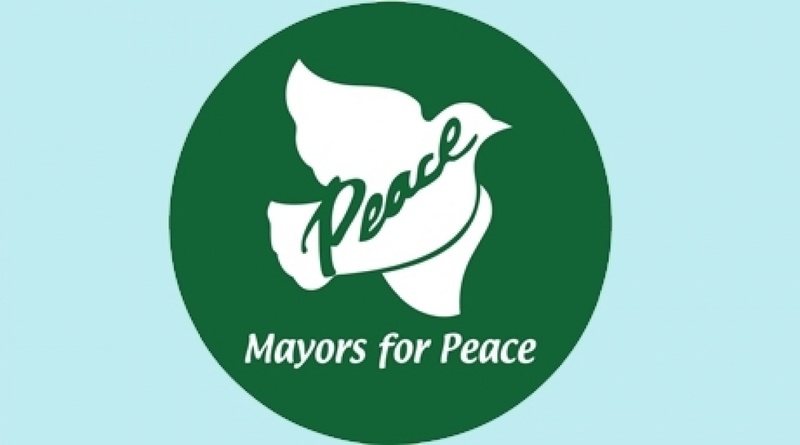 The symbol of "Mayors for Peace" organization. 
