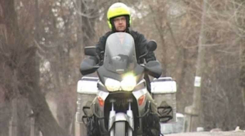 Вnial Silekens, biker from Germany. A screenshot from Otyrar channel