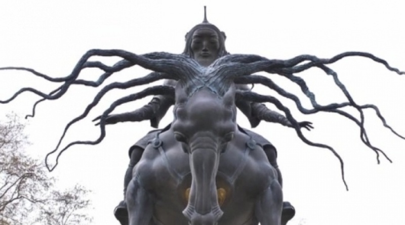 Genghis Khan statue in London. Photo courtesy of kazan-day.ru