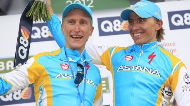 Maksim Iglinskiy (Right). Photo courtesy of Kazakhstan Cycling Federation