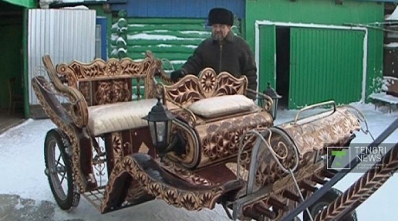 Petropavlovsk citizen Alexander Bondarevic has constructed a caroche. ©tengrinews.kz