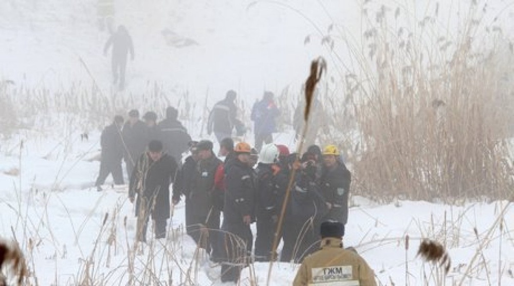 At the accident site near Kyzyltu village of Almaty oblast. ©tengrinews.kz