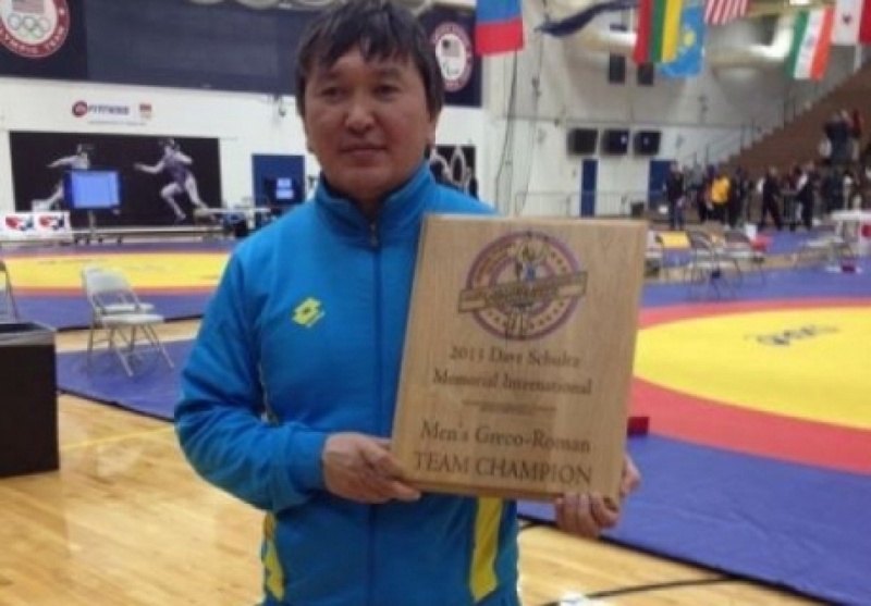 Tanat Sagyndykov, Kazakhstan Greco-Roman team's coach. Photo courtesy of wrestling.kz