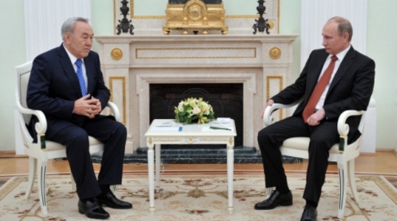 Nursultan Nazarbayev and Vladimir Putin at the meeting on February 8, 2013. ©RIA Novosti