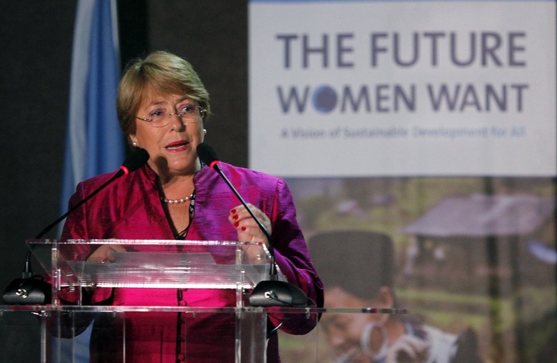 Chile's former President and UN Women Executive Director Michelle Bachelet. ©REUTERS/Paulo Whitaker 