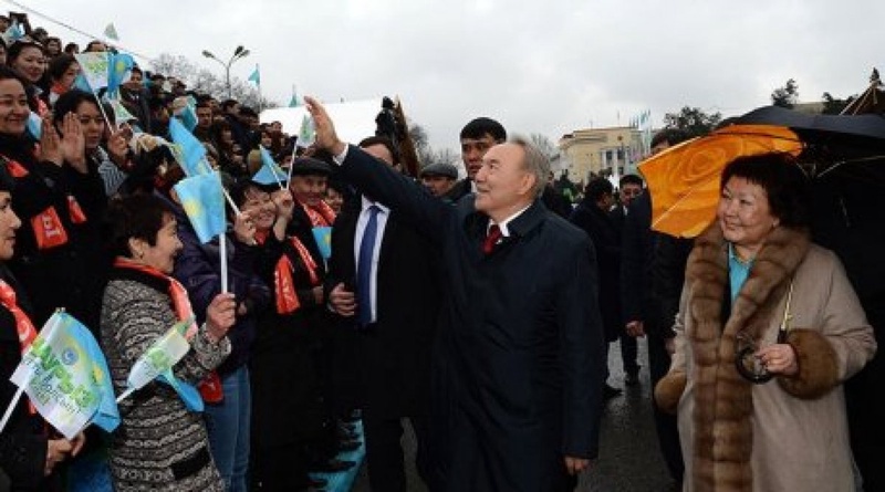 Nursultan Nazarbayev and his wife Sara Nazarbayeva. Photo courtesy of akorda.kz