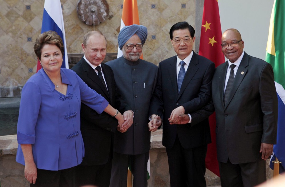BRICS leaders' meeting. ©REUTERS/Victor Ruiz Garcia 