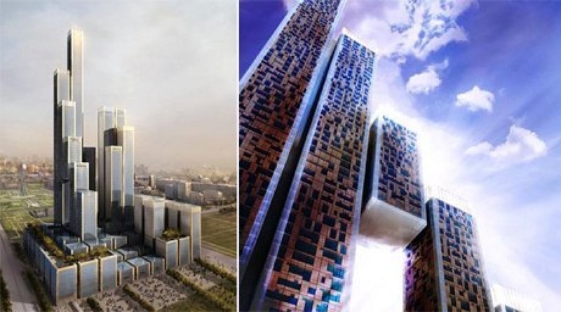 Abu Dhabi Plaza in Astana, project renders