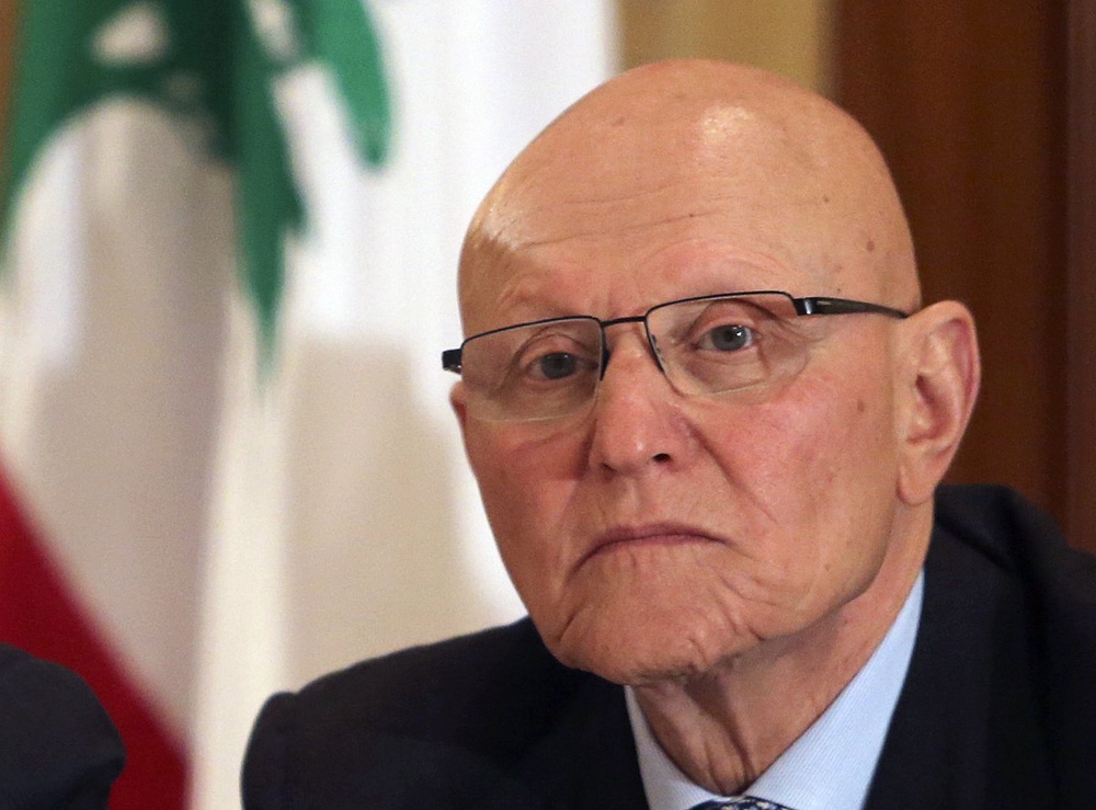 Lebanese former minister Tammam Salam. ©REUTERS/Mohamed Azakir 