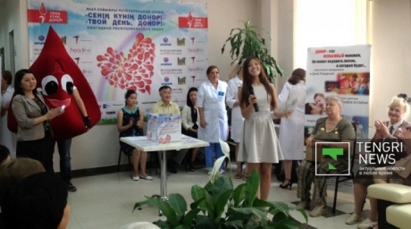 Celebration of the World Blood Donor Day in Almaty. Photo by Vladimir Prokopenko©