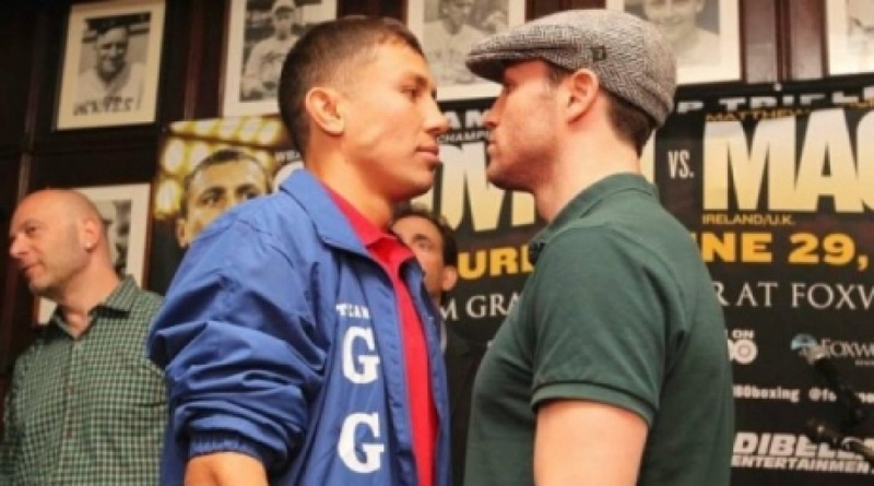Gennady Golovkin and Matthew Macklin. Photo courtesy of BoxingScene.com
